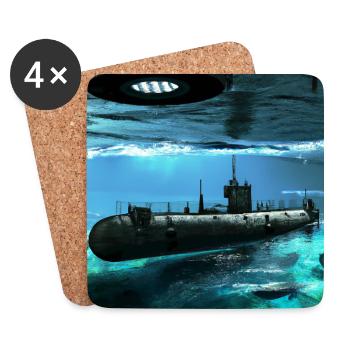 U-Boot FairyTale 3 - Untersetzer (4er-Set) - Weiß - Vorne