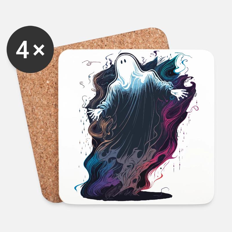Ghostwalker - Coasters (set of 4) - white