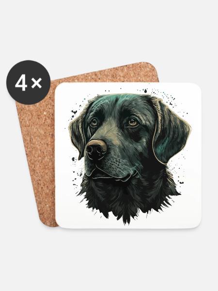Light Color Labrador Retriever - Coasters (set of 4) - white