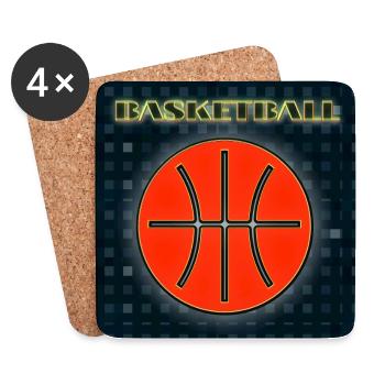 Basketball - Image - 2023 - Dessous de verre (lot de 4) - blanc - Devant