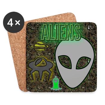 Aliens - Image - 2023 - Coasters (set of 4) - white - Front