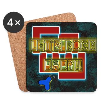 Let'z Rock Baby!! - Image - 2023 - Coasters (set of 4) - white - Front