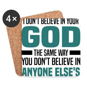 Atheism - Coasters (set of 4) - white - Front