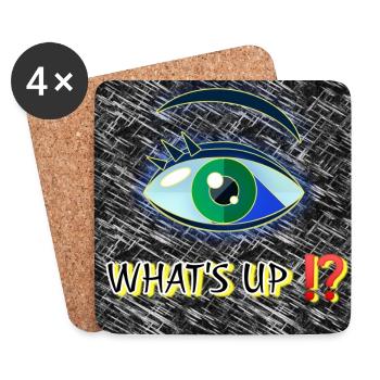 What's up!? - Club WoW - 2023 - Coasters (set of 4) - white - Front