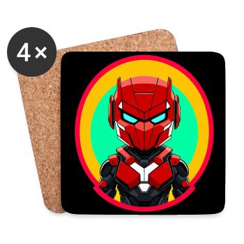 Baby Robot - Coasters (set of 4) - white - Front