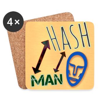 HASH MAN - Club WoW - Coasters (set of 4) - white - Front