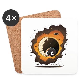 The Event Horizon - Coasters (set of 4) - white - Front