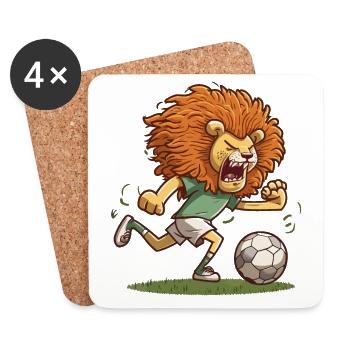 Der König des Feldes - Untersetzer (4er-Set) - Weiß - Vorne
