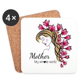 Blonde - Coasters (set of 4) - white - Front