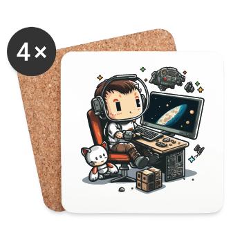 Cosmic Coding - Coasters (set of 4) - white - Front