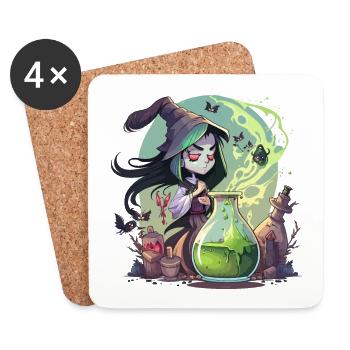 Witchs Brew - Coasters (set of 4) - white - Front