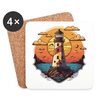 Guiding Light - Coasters (set of 4) - white - Front