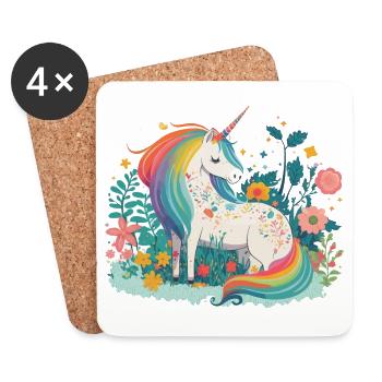 The Magical Garden - Coasters (set of 4) - white - Front