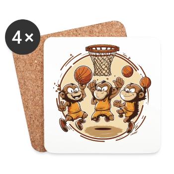 Monkey Ball - Coasters (set of 4) - white - Front