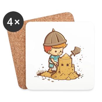 Sandcastles in the Sun - Coasters (set of 4) - white - Front
