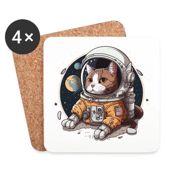 Cosmic Adventure - Coasters (set of 4) - white - Front