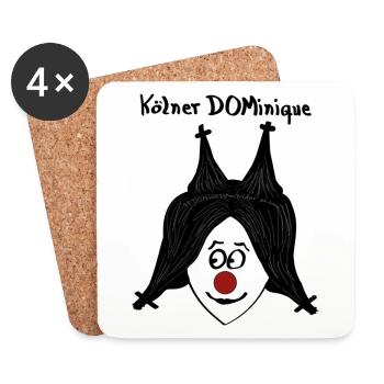 Kölner DOMinique (seit 2001) - Untersetzer (4er-Set) - Weiß - Vorne