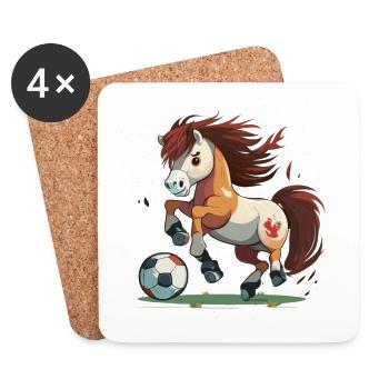 Galloping Goals - Coasters (set of 4) - white - Front