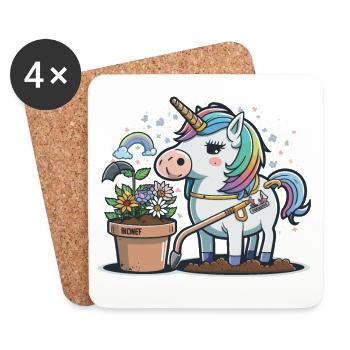Magical Blooms - Coasters (set of 4) - white - Front