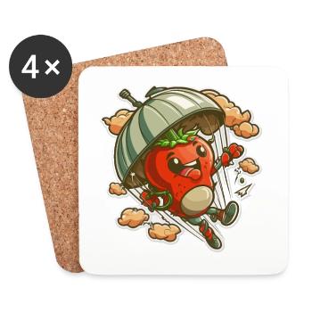 High-Flying Fun - Coasters (set of 4) - white - Front
