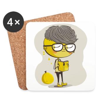 Le Lemon Chic - Dessous de verre (lot de 4) - blanc - Devant