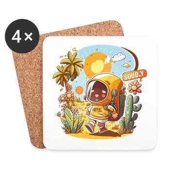 Adventure Awaits - Coasters (set of 4) - white - Front