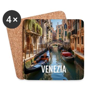 Venezia by day - Untersetzer (4er-Set) - Weiß - Vorne