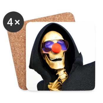 Tod eines Clowns - Untersetzer (4er-Set) - Weiß - Vorne