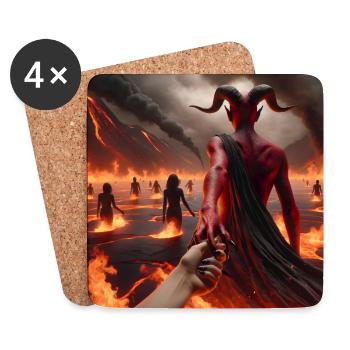 Follow Me to the Abyss - Infernal Devil's Pact #02 - Coasters (set of 4) - white - Front