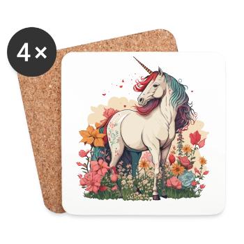 The Enchanted Field - Coasters (set of 4) - white - Front