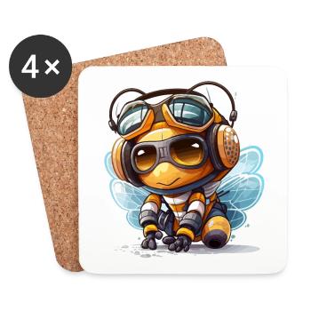 Buzzing Champion - Coasters (set of 4) - white - Front