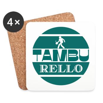 Tambu rello - Dessous de verre (lot de 4) - blanc - Devant