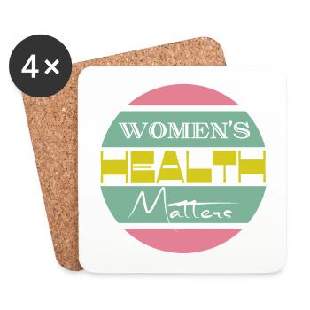 Women's health matters Frauengesundheit - Untersetzer (4er-Set) - Weiß - Vorne