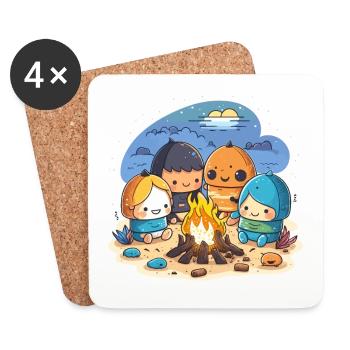 The Sunset Chaser - Coasters (set of 4) - white - Front