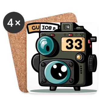 The Shutterbug - Coasters (set of 4) - white - Front