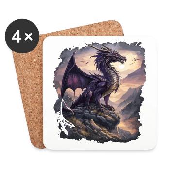 Dragons Roost - Coasters (set of 4) - white - Front