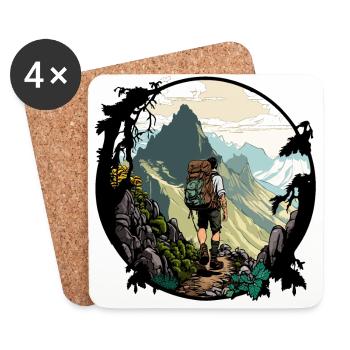 Mountain Explorer - Coasters (set of 4) - white - Front