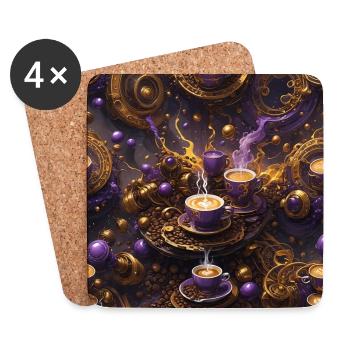 Infinite Coffee - Coasters (set of 4) - white - Front