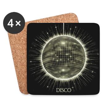 DISCO Ball - Coasters (set of 4) - white - Front
