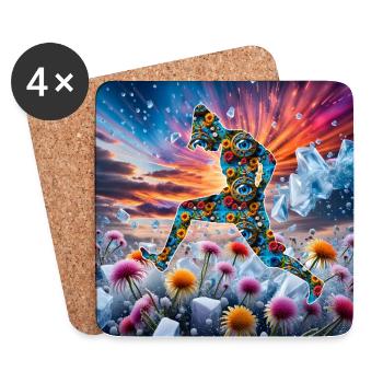 Flower Dancer - Coasters (set of 4) - white - Front