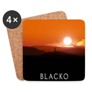 Blacko - Pendle Village - Coasters (set of 4) - white - Front