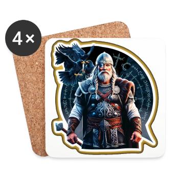 Odin, Vater aller - Untersetzer (4er-Set) - Weiß - Vorne