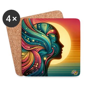 Modernart Women - Untersetzer (4er-Set) - Weiß - Vorne
