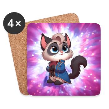 Ragdoll 10 - Untersetzer (4er-Set) - Weiß - Vorne