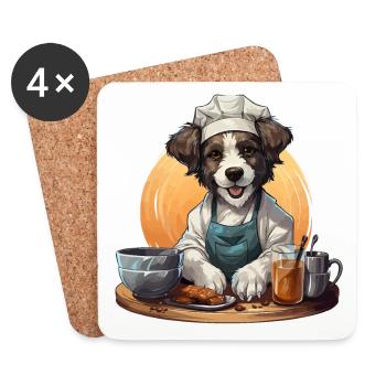 The Pawista - Coasters (set of 4) - white - Front