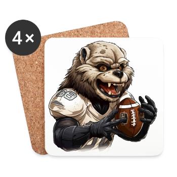 The Caffeine Athlete - Coasters (set of 4) - white - Front