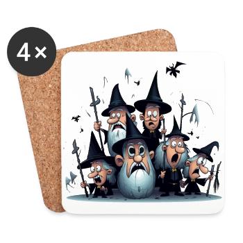L’Académie des Sorcières Farfelues - Dessous de verre (lot de 4) - blanc - Devant