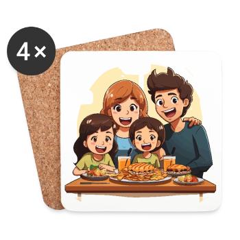 Table of Love - Coasters (set of 4) - white - Front