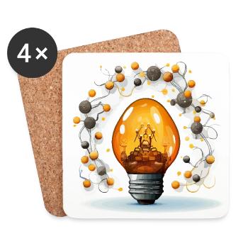 Illuminating Creativity - Coasters (set of 4) - white - Front