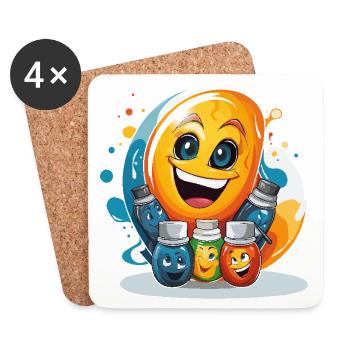 Palette of Creativity - Coasters (set of 4) - white - Front